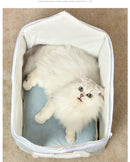 FoldHouse™ | Casinha Dobrável Removível e Lavável para Gatos e Cães de Pequeno Porte