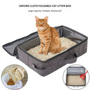 FoldBox™ | Caixa de Areia Dobrável em Oxford para Gatos com Pá Inclusa