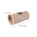 SnugTunnel™ | Túnel Dobrável de Pelúcia para Gatos e Cães — Brinca e Descansa
