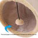 SnugTunnel™ | Túnel Dobrável de Pelúcia para Gatos e Cães — Brinca e Descansa