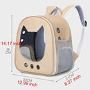 LuxCarry™ | Mochila Transportadora Transparente em Couro PU para Gatos e Cães