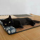 CoolRattan™ | Tapete Refrescante de Rattan Natural para Gatos e Cães — Verão