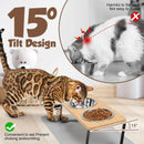 TiltBowl™ | Tigela Elevada com Inclinação de 15° para Gatos e Cães