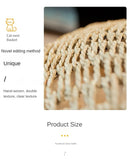 RoundHang™ | Hammock Redondo Semiaberto em Rattan para Gatos — Verão e Inverno