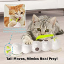 WiggleWorm™ | Brinquedo Lagarta Interativa com Ventosa para Gatos — Estimulação Mental
