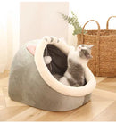 DreamCave™ | Cama Caverna Dobrável Removível com Estampa Cartoon para Pets