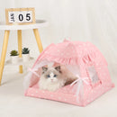 TentBed™ | Cama Tenda Tipo Concha de Inverno com Almofada para Gatos e Cães