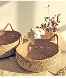 RattanBasket™ | Cesta-Cama de Rattan Trançado com Almofada para Gatos e Cães