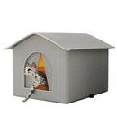 OutdoorWarm™ | Casinha Impermeável Dobrável para Gatos e Cães ao Ar Livre — Inverno