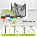 FlipPet™ | Porta Basculante com Trava 4 Vias para Gatos e Cães