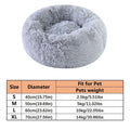 DonutBed™ | Cama Redonda Donut de Pelúcia Quente para Cães e Gatos