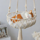 MacrameSwing™ | Hammock Balanço em Macramê para Gatos e Cães — Decoração e Conforto