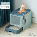 EnclosedBox™ | Caixa de Areia Fechada Grande com Gaveta para Odores para Gatos