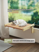 SpaceCat™ | Cama Cápsula Espacial de Madeira com Hammock para Gatos — Design Moderno