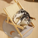 ReclineKat™ | Sofá Reclinável de 4 Posições com Arranhador Sisal para Gatos