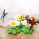 FlutterBug™ | Borboleta Elétrica Rotativa para Gatos — Movimento Aleatório e Cores Vivas