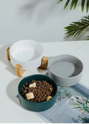 CeramSet™ | Conjunto Duplo de Tigelas de Cerâmica Autômontável para Gatos