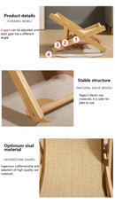 ReclineKat™ | Sofá Reclinável de 4 Posições com Arranhador Sisal para Gatos