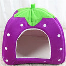 StrawCave™ | Casinha Dobrável de Inverno com Almofada Removível para Gatos e Cães