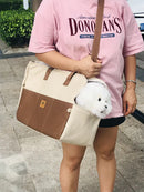 StyleCarry™ | Bolsa Transportadora de Tela para Gatos e Cães Pequenos