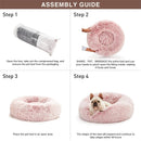DonutBed™ | Cama Redonda Donut de Pelúcia Quente para Cães e Gatos