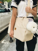 StyleCarry™ | Bolsa Transportadora de Tela para Gatos e Cães Pequenos