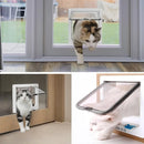 FlipSafe™ | Porta Basculante em PVC com Trava 4 Vias para Pets