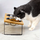 TiltBowl™ | Tigela Elevada com Inclinação de 15° para Gatos e Cães