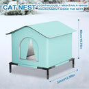 OutdoorCave™ | Casinha Impermeável Quente para Gatos e Cães ao Ar Livre — Inverno