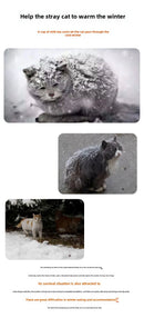OutdoorWarm™ | Casinha Impermeável Dobrável para Gatos e Cães ao Ar Livre — Inverno