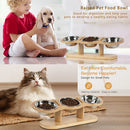 TrioTilt™ | Conjunto de 3 Tigelas em Aço Inox com Inclinação de 15° para Pets