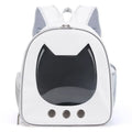 LuxCarry™ | Mochila Transportadora Transparente em Couro PU para Gatos e Cães