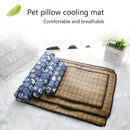 CoolRattan™ | Tapete Refrescante de Rattan Natural para Gatos e Cães — Verão