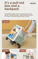 TravelPet™ | Mochila Mala com Trolley para Gatos e Cães Pequenos