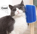 CornerGroom™ | Escova de Canto com Pente Removível para Gatos