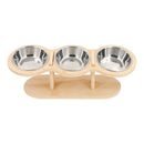 TrioTilt™ | Conjunto de 3 Tigelas em Aço Inox com Inclinação de 15° para Pets