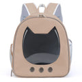 LuxCarry™ | Mochila Transportadora Transparente em Couro PU para Gatos e Cães