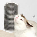 CornerGroom™ | Escova de Canto com Pente Removível para Gatos
