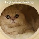 FrogVilla™ | Casinha Semiaberta em Formato de Sapo com Colchão para Gatos e Cães