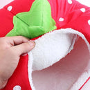 StrawCave™ | Casinha Dobrável de Inverno com Almofada Removível para Gatos e Cães