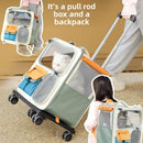 TravelPet™ | Mochila Mala com Trolley para Gatos e Cães Pequenos