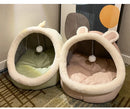 DreamCave™ | Cama Caverna Dobrável Removível com Estampa Cartoon para Pets