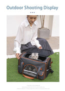 SturdyBag™ | Bolsa Transportadora Reforçada com Bolsos para Gatos e Cães