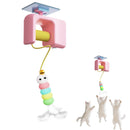 HangPlay™ | Brinquedo Automático Pendurável Lagarta e Pássaro para Gatos — Diversão sem Supervisão