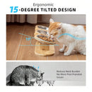 TrioTilt™ | Conjunto de 3 Tigelas em Aço Inox com Inclinação de 15° para Pets