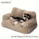 LuxSofa™ | Sofá de Pelúcia Longa Espessada para Gatos Grandes — Alto e Acolchoado