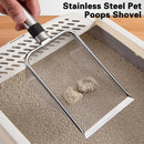 ScoopSteel™ | Pá para Caixa de Areia em Aço Inoxidável para Gatos