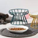 NordicPaw™ | Tigela de Cerâmica Nórdica com Pé Alto para Gatos e Cães