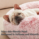DonutBed™ | Cama Redonda Donut de Pelúcia Quente para Cães e Gatos