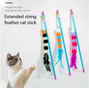 FeatherRod™ | Vareta Interativa com Penas e Sineta para Gatos — Estimulação e Caça